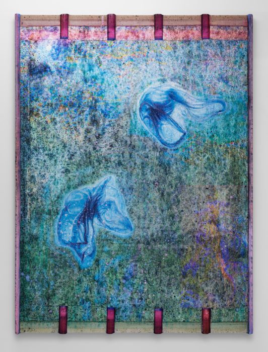 Kristian Touborg, “Floating Remnants”, 212 x 157 cm, (2022) 