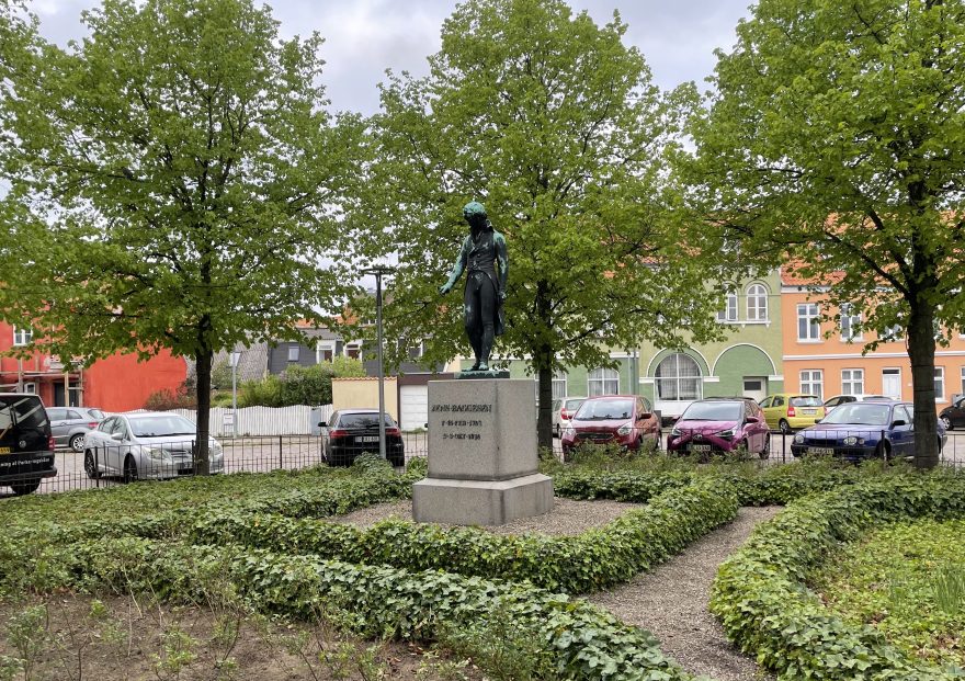 Jens Baggesen statue i Korsør