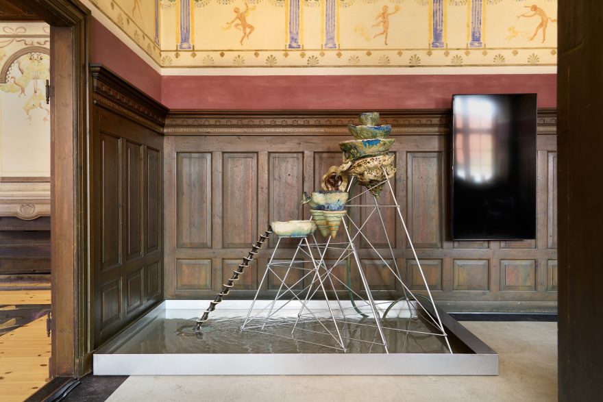 Pelagic Perspectives, Ida Retz Wessberg, Water sculpture for the Tramuntana Spring (Kongegaarden version), 2025, foto Brian Kure