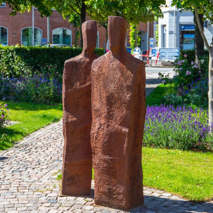 Erik Heide, To borgere, jern, 2007