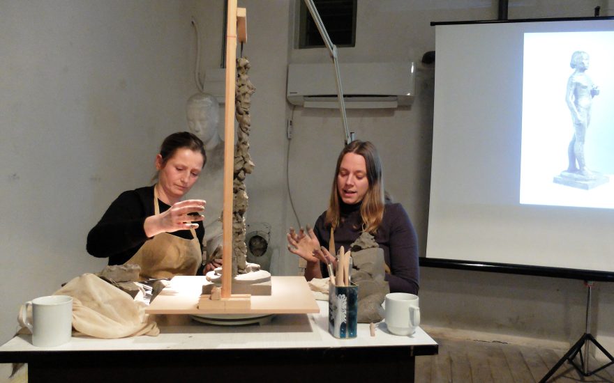 Workshop med ler og Camilla Berner