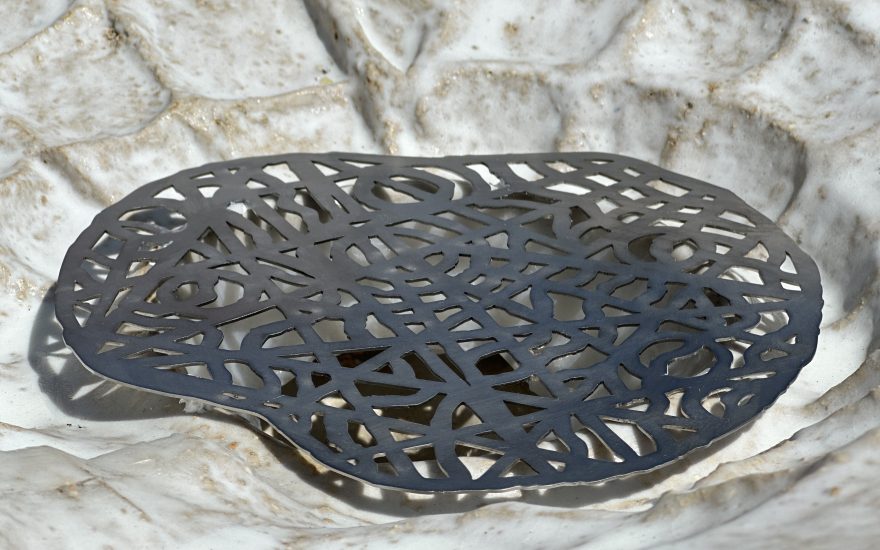 Ida Retz Wessberg, Skulptur for opsamling af regnvand, detalje, 2025. Foto: Ida Retz Wessberg