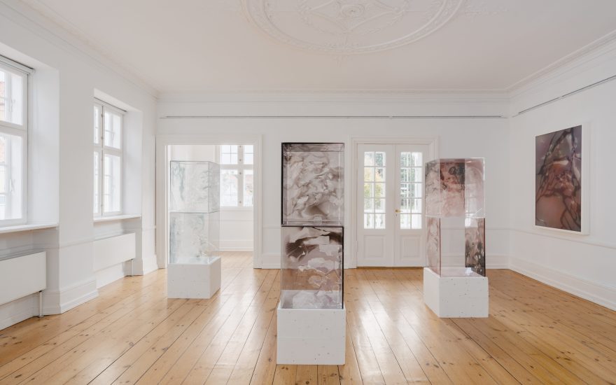 Theis Wendt, view med Aftercast 1-3 (2026) + Omnipresence 2025. Foto: David Stjernholm